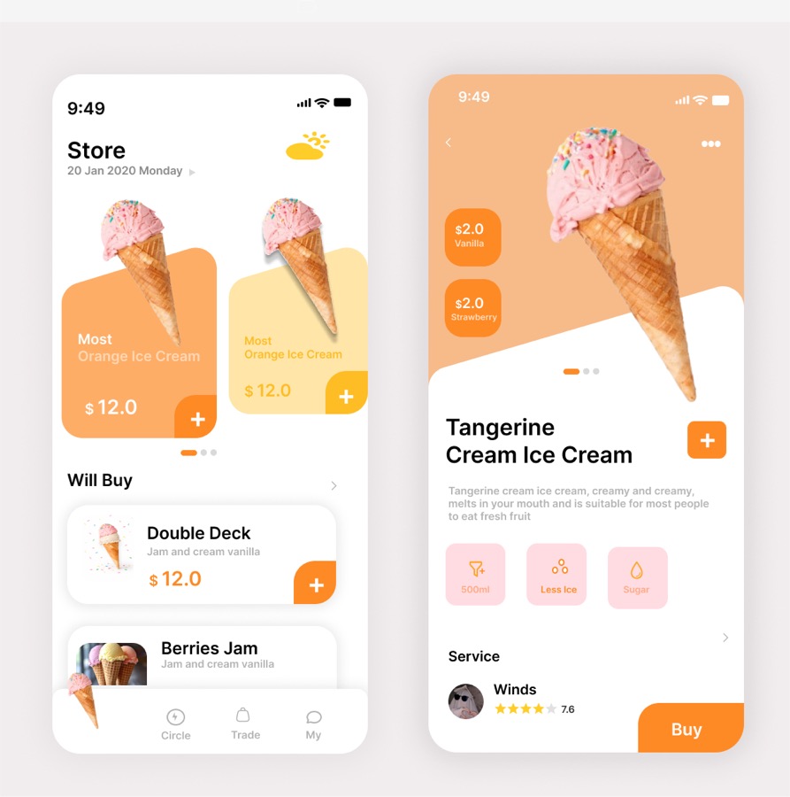 Mobile Dessert App